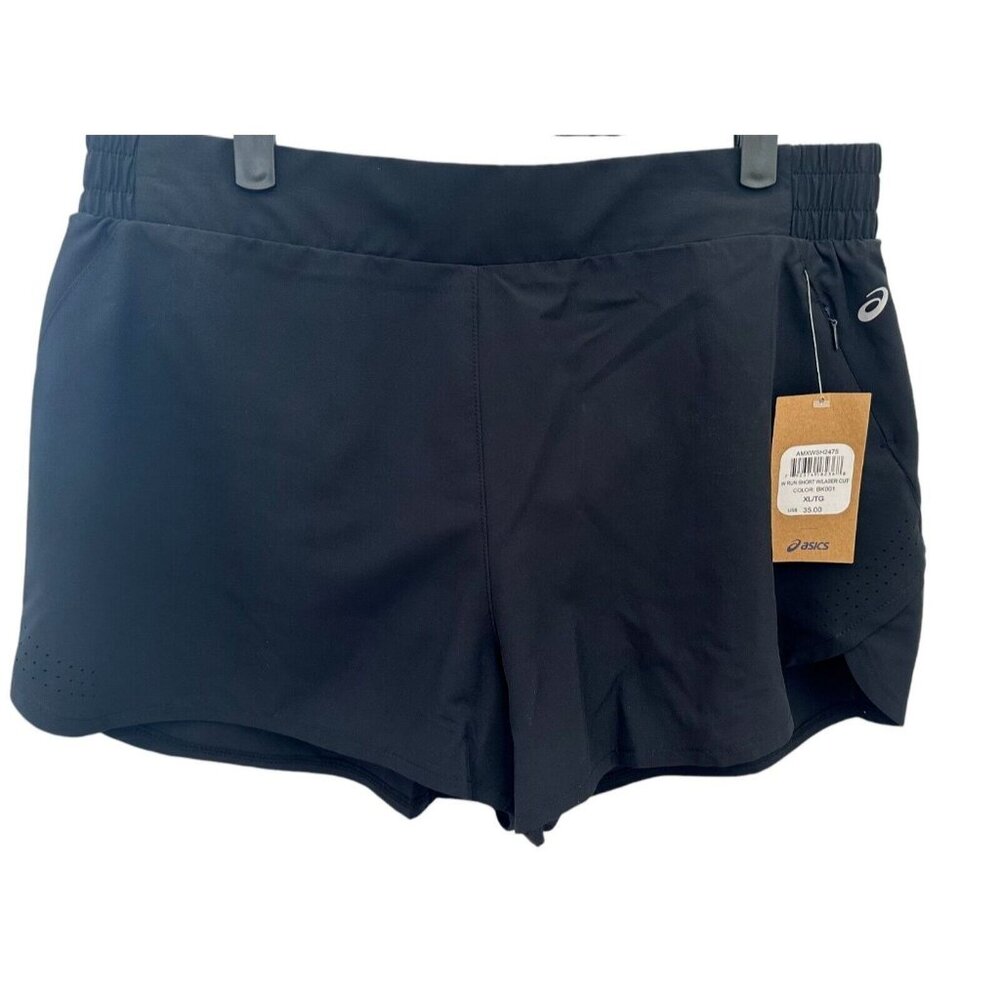 NEW 50% off Asics Women's Black Running Shorts with Pockets Size XL